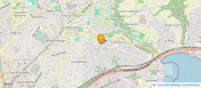 localisation de l'entreprise SCI AOC  BREST