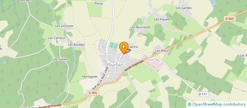 localisation de l'entreprise SCI AOC  POURRAIN