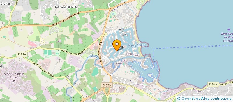 localisation de l'entreprise SCI AOCV à GRIMAUD