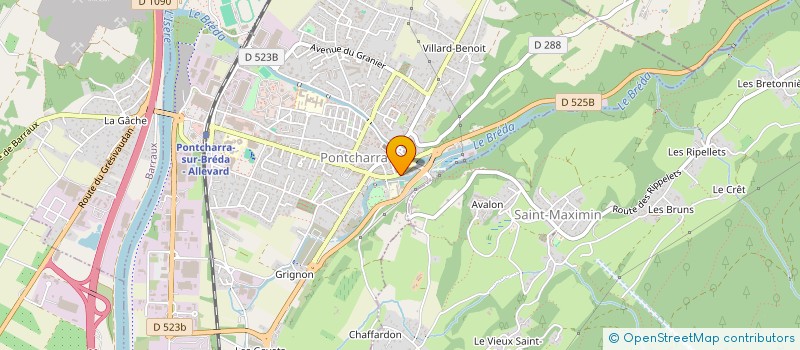 localisation de l'entreprise SCI AODANGE  PONTCHARRA