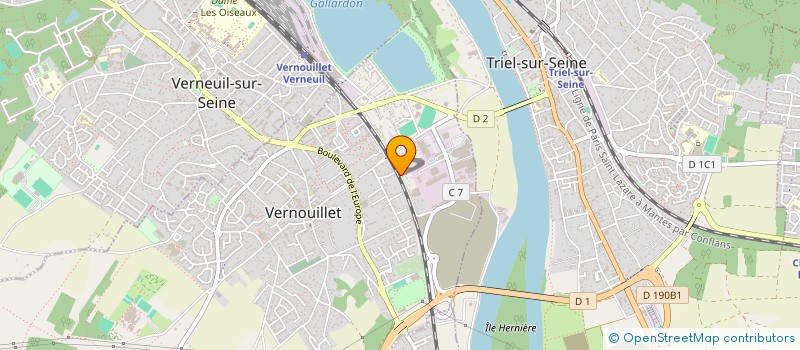 localisation de l'entreprise SCI AOUES  VERNOUILLET