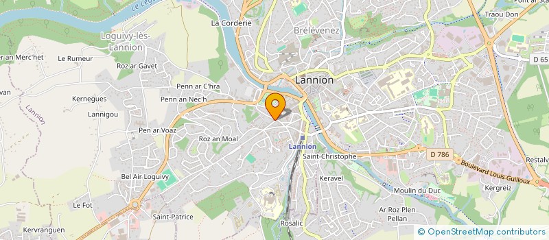 localisation de l'entreprise SCI AOUNE  LANNION