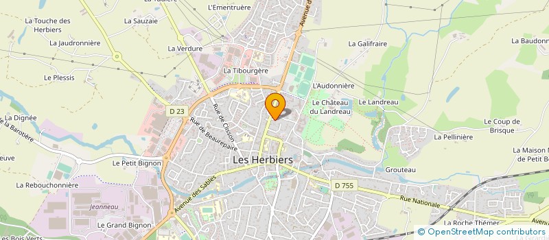 localisation de l'entreprise SCI AP à LES HERBIERS
