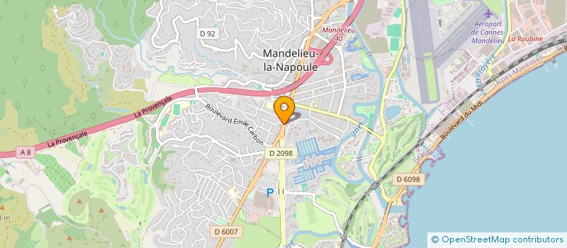 localisation de l'entreprise SCI AP à MANDELIEU-LA-NAPOULE