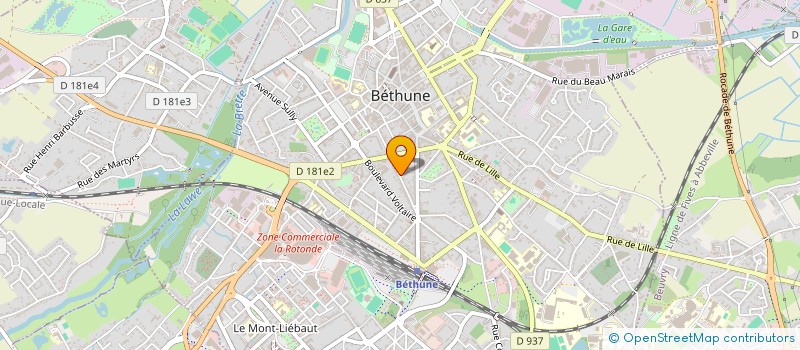 localisation de l'entreprise SCI AP 3M  BETHUNE