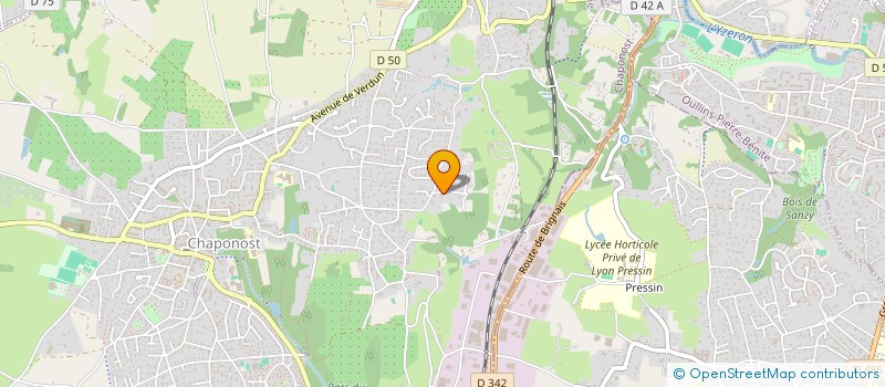 localisation de l'entreprise SCI AP  CHAPONOST