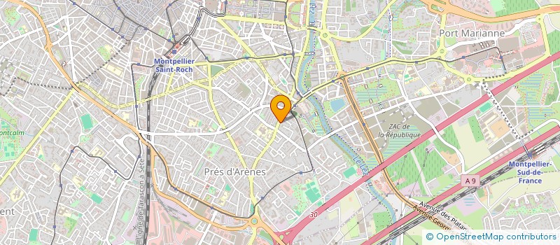 localisation de l'entreprise SCI AP à MONTPELLIER