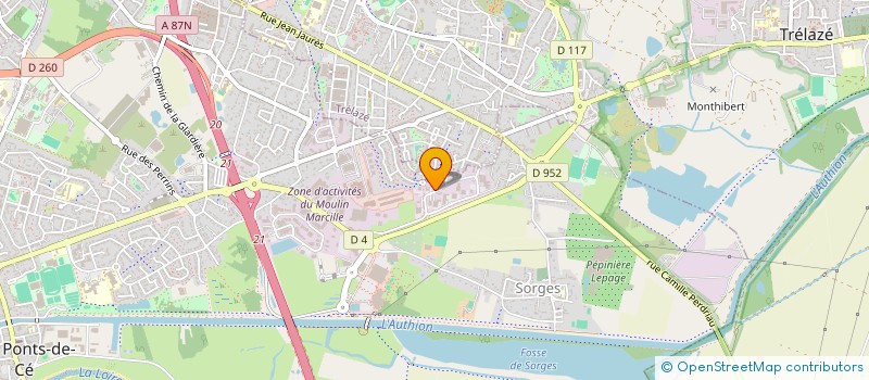 localisation de l'entreprise SCI AP  LES PONTS-DE-CE