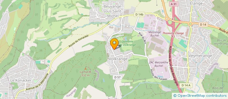 localisation de l'entreprise SCI AP  THIONVILLE