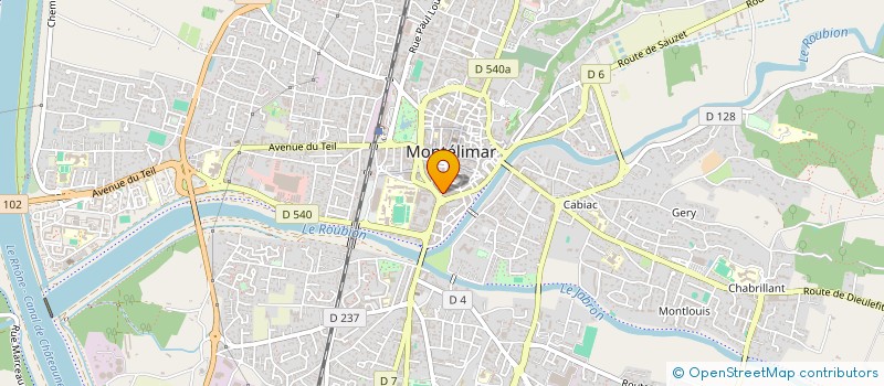 localisation de l'entreprise SCI AP II à MONTELIMAR