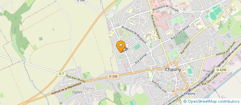 localisation de l'entreprise SCI AP IMMO à CHAUNY