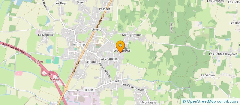 localisation de l'entreprise SCI AP IMMO  FEILLENS