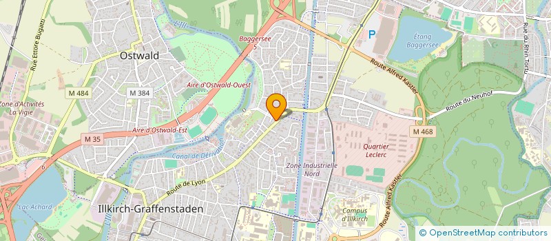 localisation de l'entreprise SCI AP2  ILLKIRCH-GRAFFENSTADEN