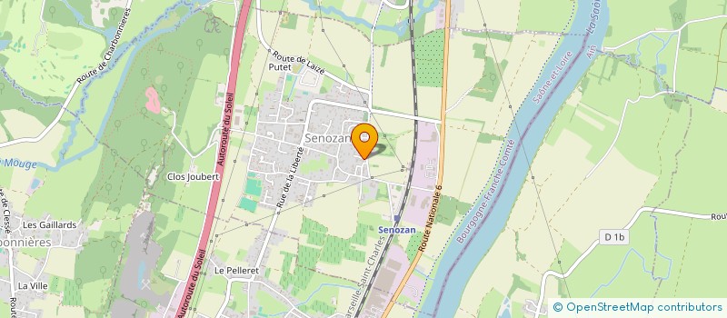 localisation de l'entreprise SCI AP2C  SENOZAN