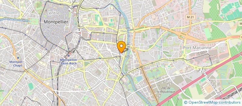 localisation de l'entreprise SCI APA à MONTPELLIER