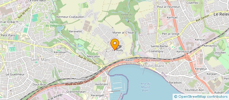 localisation de l'entreprise SCI APA  GUIPAVAS