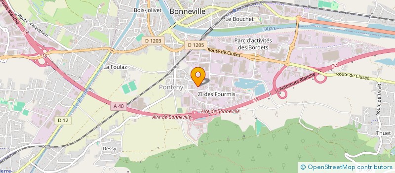 localisation de l'entreprise SCI APA 74  BONNEVILLE