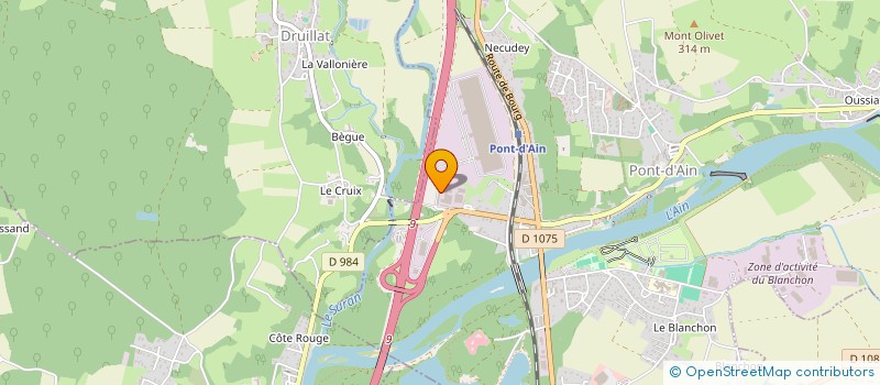 localisation de l'entreprise SCI APA  PONT-D'AIN