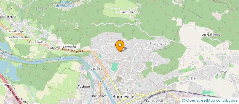 localisation de l'entreprise SCI APAM  BONNEVILLE