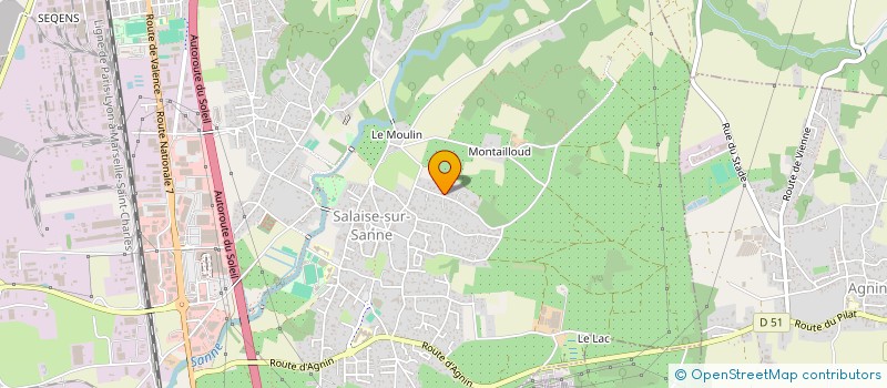 localisation de l'entreprise SCI APATAKI INVEST  SALAISE-SUR-SANNE