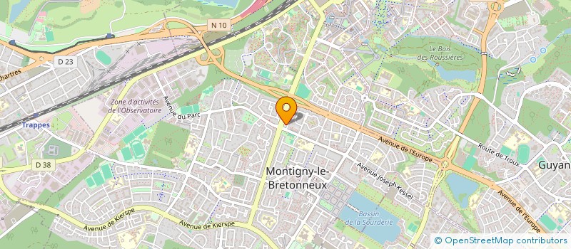 localisation de l'entreprise SCI APAX  MONTIGNY-LE-BRETONNEUX