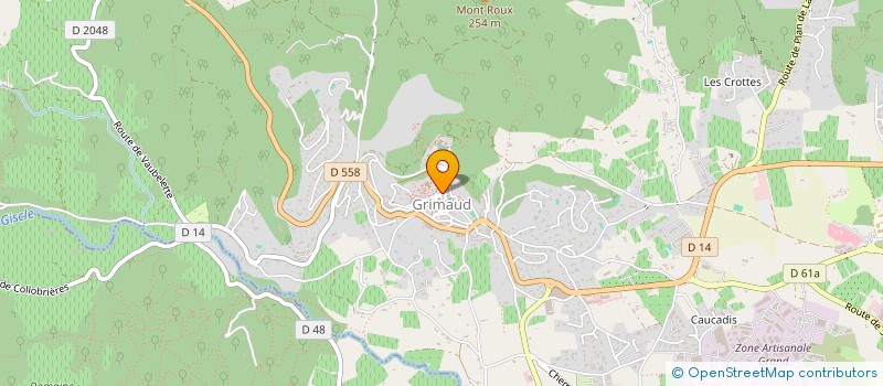localisation de l'entreprise SCI APBC SUD à GRIMAUD