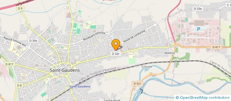 localisation de l'entreprise SCI APC  SAINT-GAUDENS