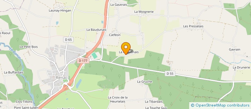 localisation de l'entreprise SCI APCS 4  RENAC