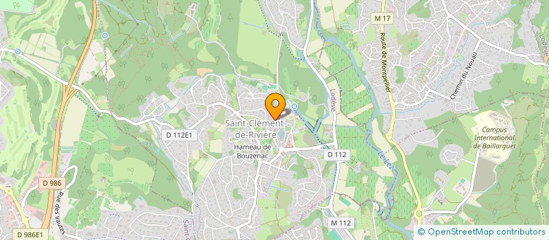 localisation de l'entreprise SCI APERTURE SCIENCE  SAINT-CLEMENT-DE-RIVIERE