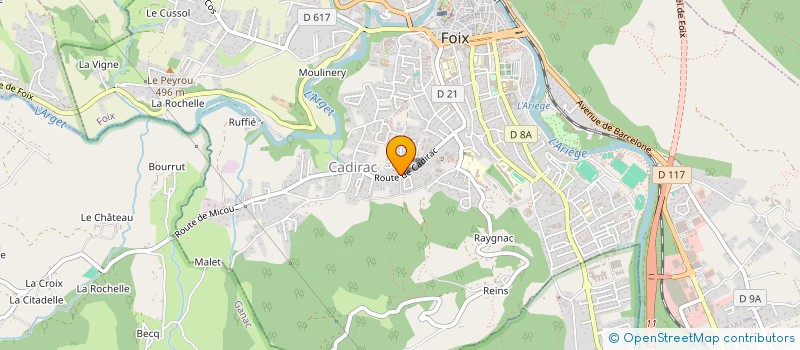 localisation de l'entreprise SCI APEX à FOIX