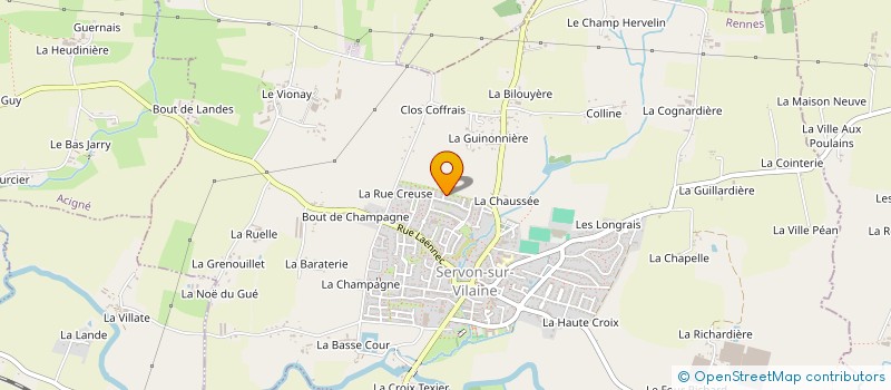 localisation de l'entreprise SCI APEX4.8F  SERVON-SUR-VILAINE