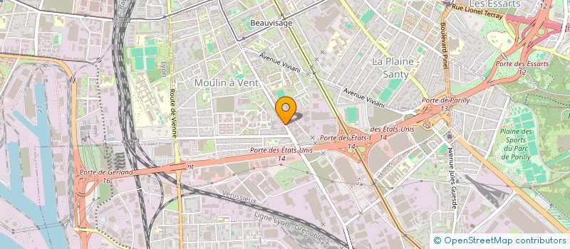 localisation de l'entreprise SCI APF  VENISSIEUX