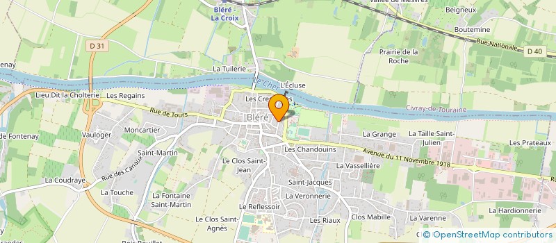 localisation de l'entreprise SCI APF BOX à LA CROIX-EN-TOURAINE