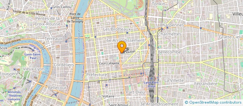 localisation de l'entreprise SCI APFS  LYON