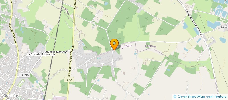 localisation de l'entreprise SCI APGB à SOULLANS