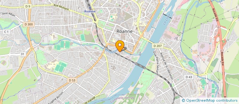 localisation de l'entreprise SCI APH  ROANNE