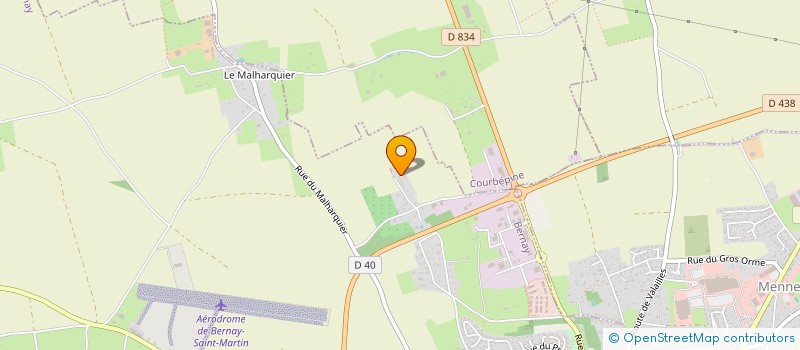 localisation de l'entreprise SCI APH DES GRANGES  BERNAY