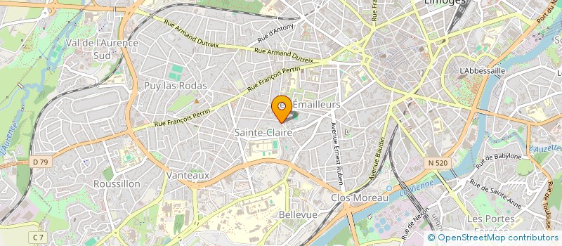 localisation de l'entreprise SCI APHATA à LIMOGES