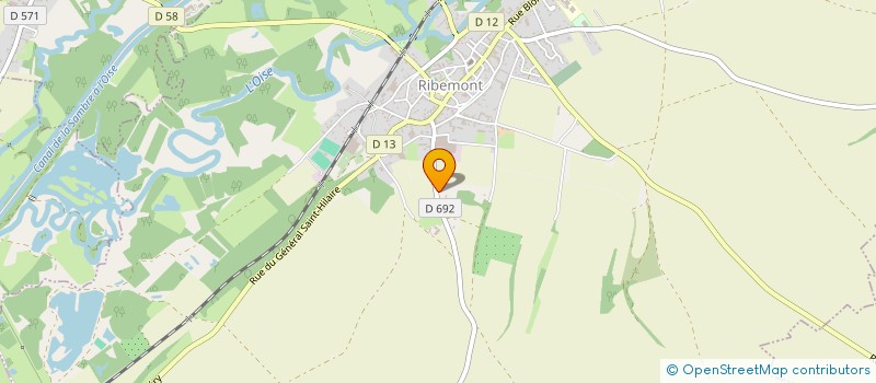 localisation de l'entreprise SCI APHIDALY  RIBEMONT