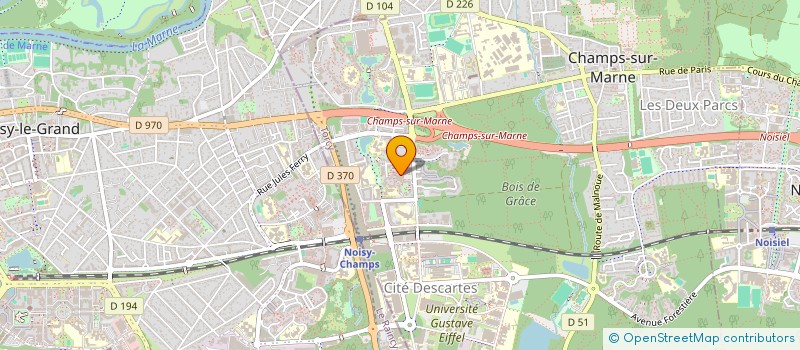 localisation de l'entreprise SCI APHRODISE SLVR 1  CHAMPS-SUR-MARNE