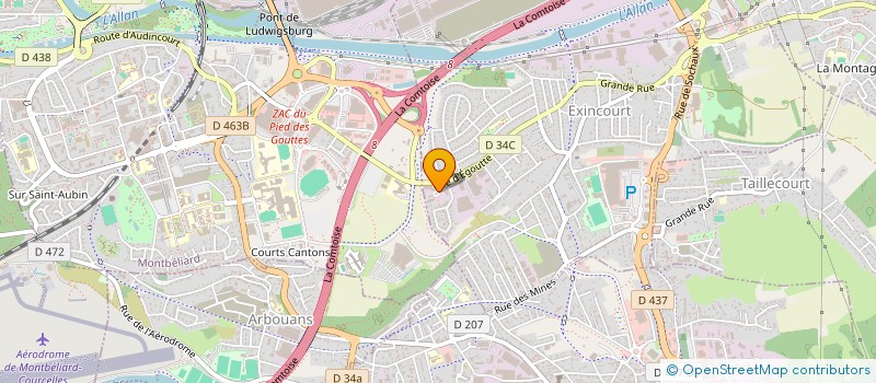 localisation de l'entreprise SCI API à EXINCOURT