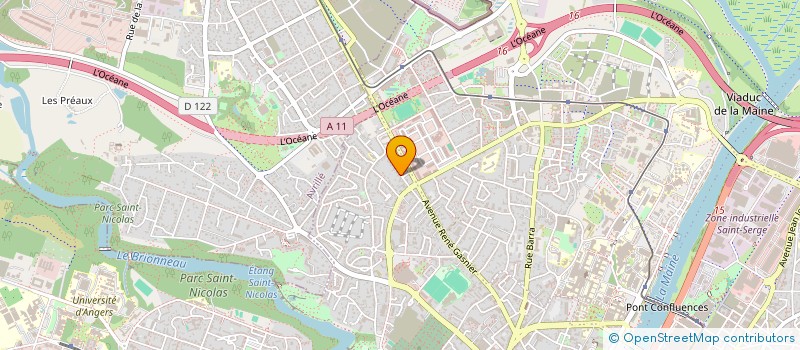 localisation de l'entreprise SCI API à ANGERS