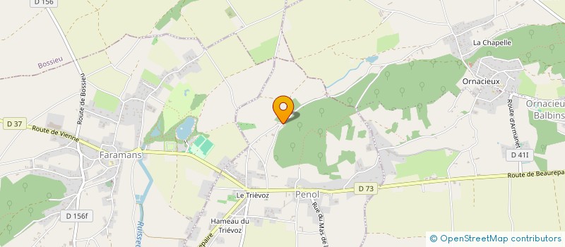 localisation de l'entreprise SCI API  PENOL