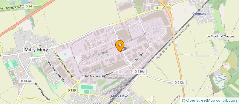 localisation de l'entreprise SCI API à MITRY-MORY