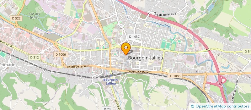 localisation de l'entreprise SCI APIMMA  BOURGOIN-JALLIEU