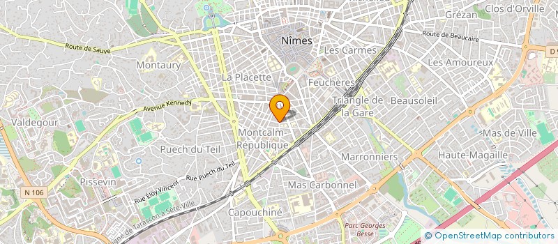 localisation de l'entreprise SCI APIS  NIMES