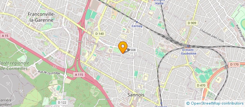 localisation de l'entreprise SCI APM à ERMONT