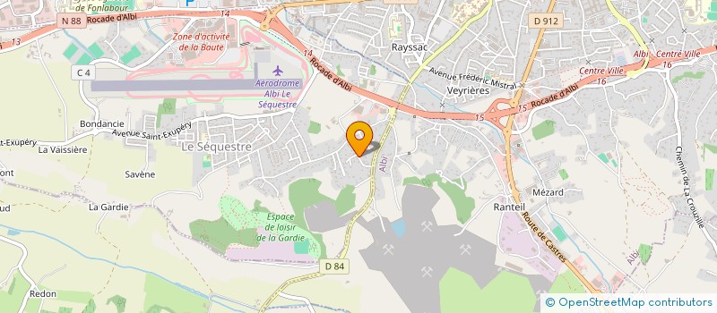 localisation de l'entreprise SCI APMC  LE SEQUESTRE