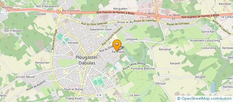 localisation de l'entreprise SCI APOGA  PLOUGASTEL-DAOULAS