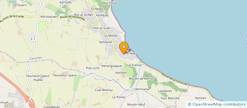 localisation de l'entreprise SCI APOGEE  CARANTEC